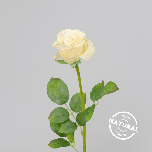 Rose Bouton Artificielle, Fleur artificielle de 55 cm de long, lot de 24 unités