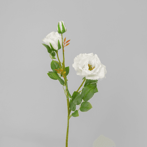 Rose de Jardin Artificielle, Fleur artificielle de 57 cm de long, lot de 16 unités