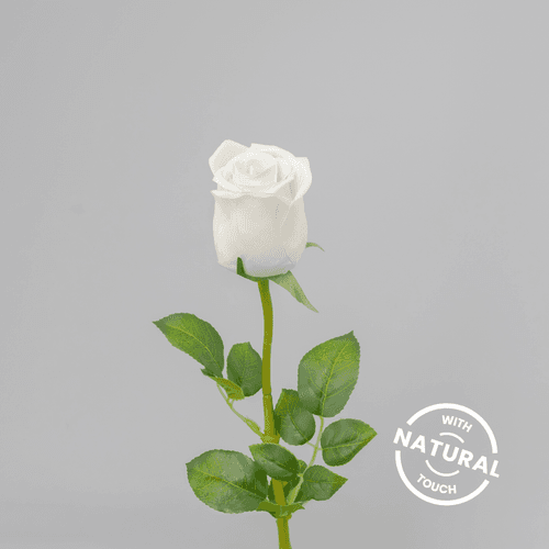 Rose Bouton Explorer Artificielle, Fleur artificielle de 61 cm de long, lot de 24 unités