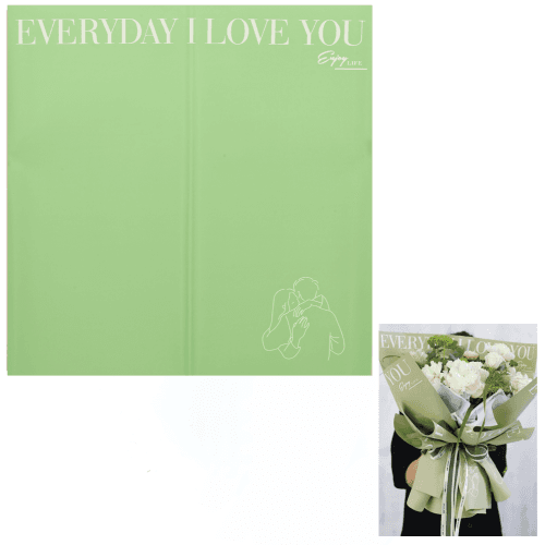 Hoja de papel Everyday verde lima, 57 x 57 cm (2 uds)