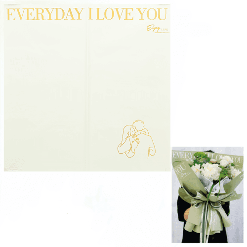 Hoja de papel Everyday blanco y dorado, 57 x 57 cm (2 uds)