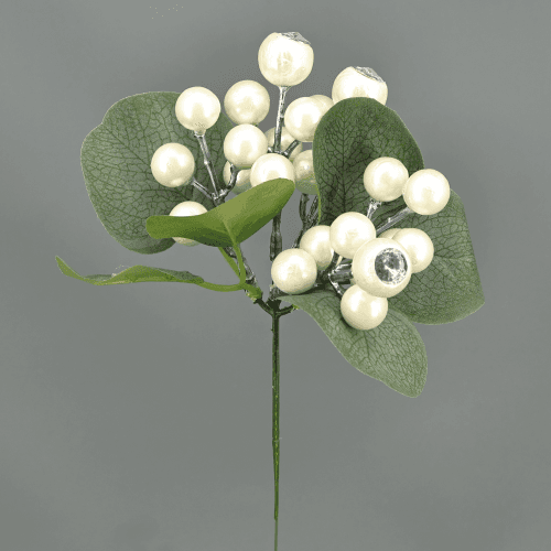 Rama de Bayas Rojas Artificial, Flor artificial de 23-90 cm de largo, pack de 3 uds