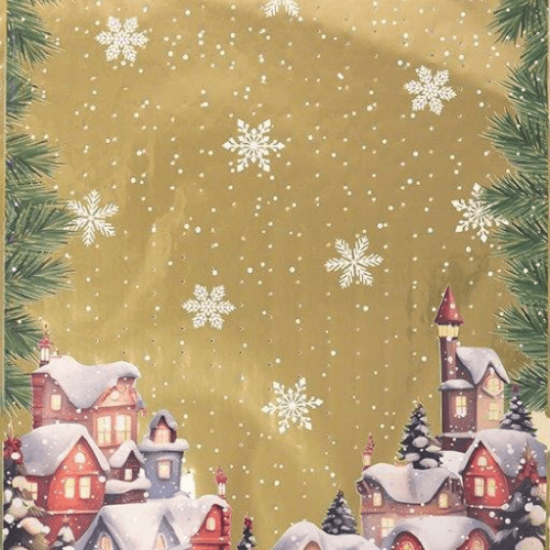 Bolsa Decorativa de Nadal Dourada