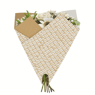 Envoltorio Renda Branco (Xogo 25) Natural, 44 cm