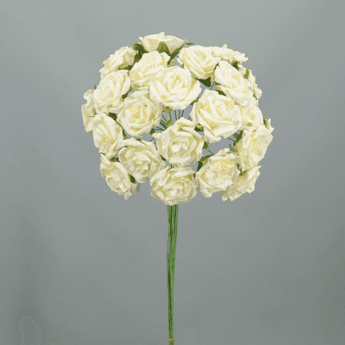 Flor Rosa Papel Seca, Flor seca de 40 cm de largo