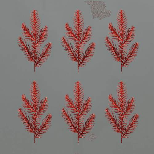 Branche de Pin Artificielle Rojo, 28 cm (3 unités)