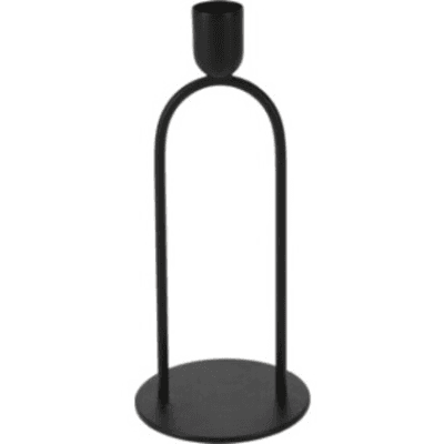 Bougeoir en arc pour une bougie Negro, 20 cm (2 unités)