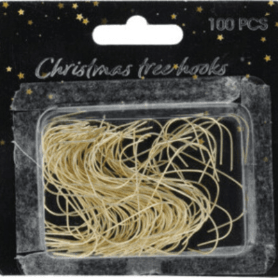 Ganchos para Bolas de Navidad Oro