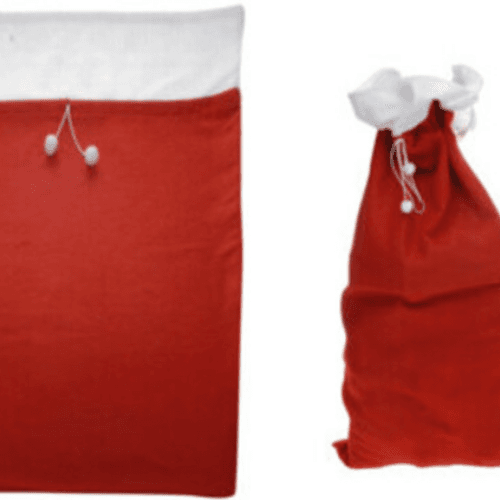 Sac de Noël Père Noël Rouge et Blanc Rojo/Blanco, 90 cm (14 unités)