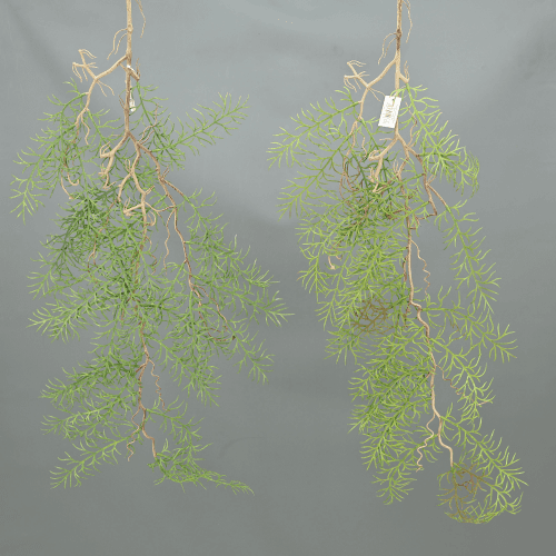 Fougère Asperge Artificielle Suspendue, Fleur artificielle de 98 cm de long, lot de 2 unités