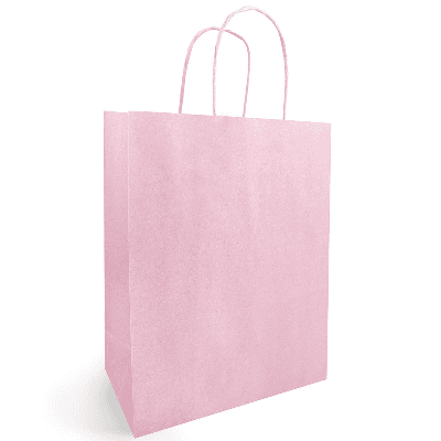 Bolsa de Papel Kraft Rosa Claro 90 g (pack de 50)