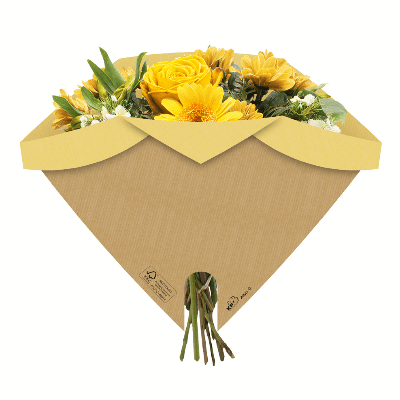 Blonda de Papel Natural para Ramos, 25 cm