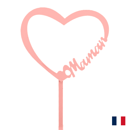 Topper Corazón Día da Nai