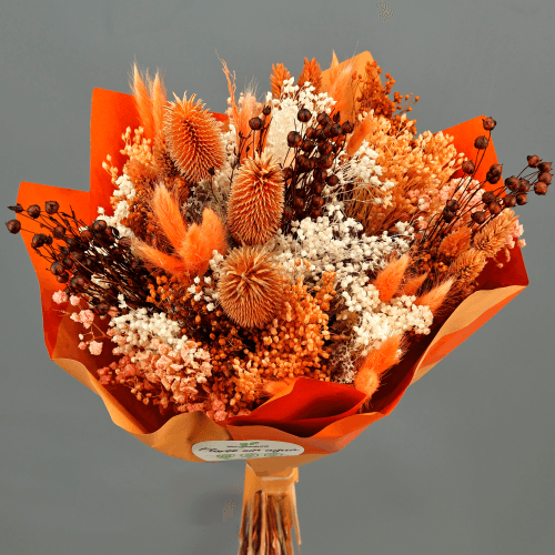 Bouquet de Fleurs Séchées Terracotta