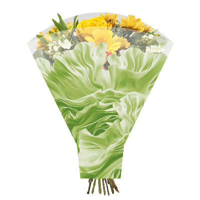 Blonda Feline Verde Pistacho, 50 cm