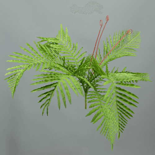 Palmier Artificiel Classique, Fleur artificielle de 65 cm de long, lot de 6 unités
