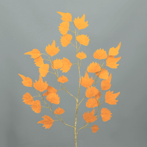 Lot de 7 branches artificielles d'orme d'automne 70 cm, Fleur artificielle de 1 cm de long, lot de 7 unités