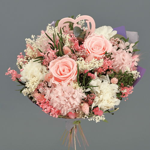 Bouquet Séché Valentino Rose