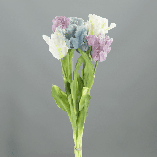 Tulipas Artificiais Parrot (Kit de 12), Flor artificial de 51 cm de comprimento