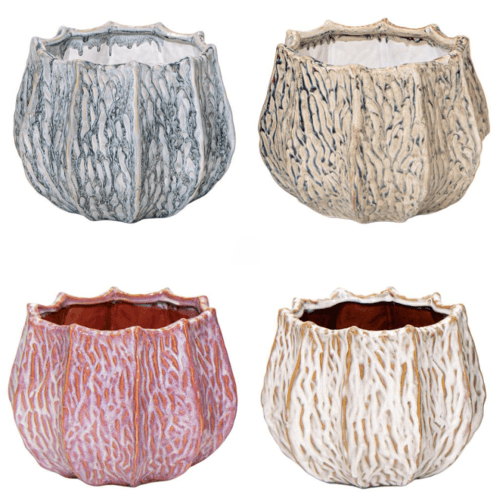 Testos de Ceràmica Assortits Fave Callas 12 cm (joc de 4)