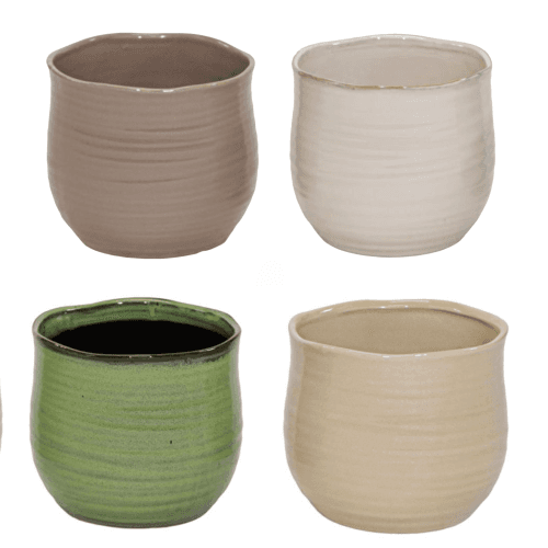 Vasos de Cerâmica Belly Sortidos 11,5 cm