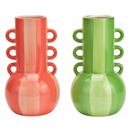 Florero de Cerámica Líneas (juego de 2)