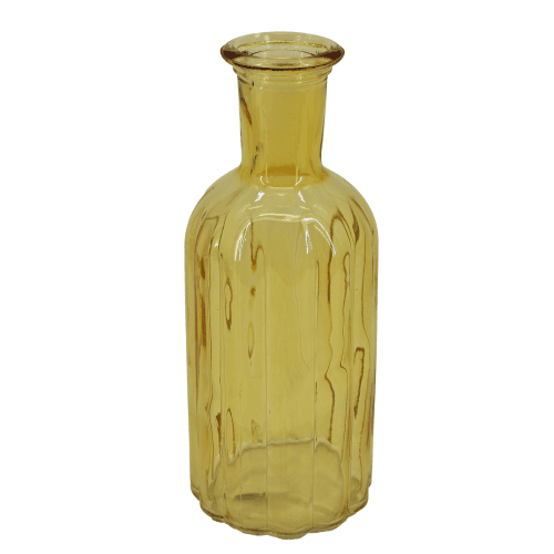Garrafa de Vidro Soliflor de Cor 7 em amarillo, verde mint ou gris,5 cm (Pack de 24 ou 48), 14-19 cm
