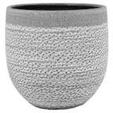 Cache-pot en Céramique Horta Blanc et Gris 15-20 cm