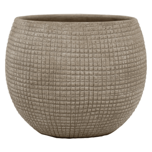 Maceta de Cerámica Norge Gris 16 cm (pack de 12)
