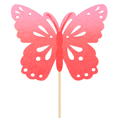 Pick Borboleta Decorativo Zazou, 50 cm (25 unids)