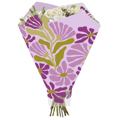Blonda Emily Frolinhas Lavanda, 50 cm
