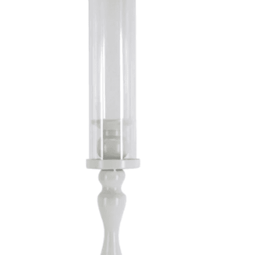 Bougeoir en verre Blanco, 45-48 cm