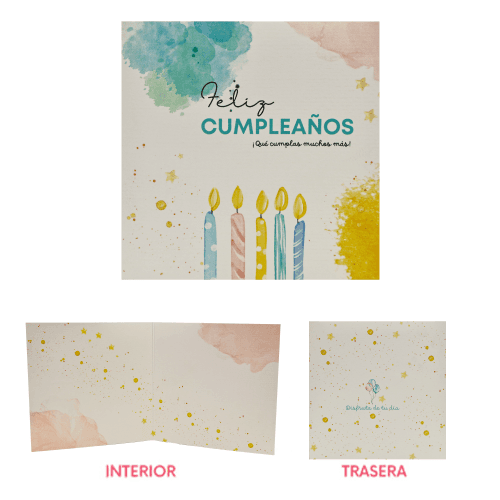 Tarjetó '¡Feliz Cumpleaños!'