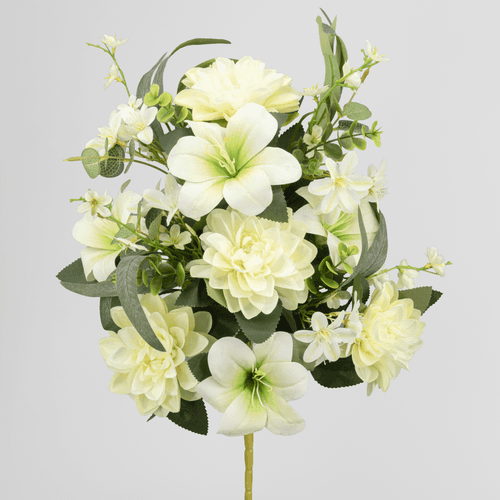 Bouquet Frontal Tropical Artificiel, Fleur artificielle de 52 cm de long, lot de 3 unités