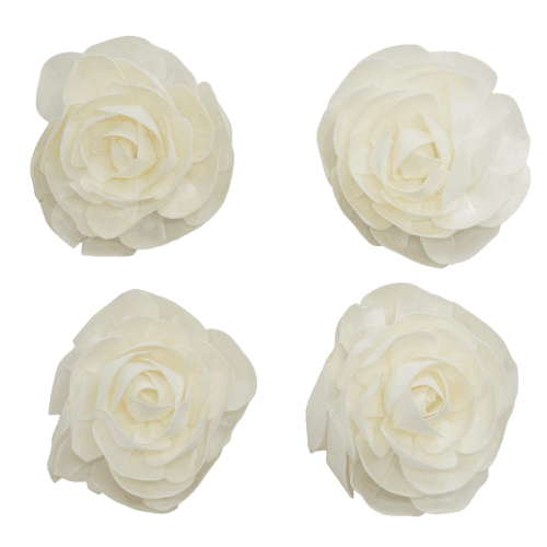 Flor Shola Camelia, Blanco, 4 tallos