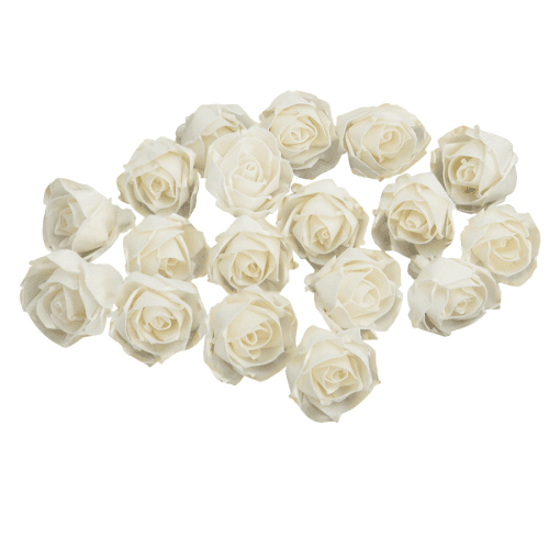 Flor Shola Rosa, Blanco, 18 tallos