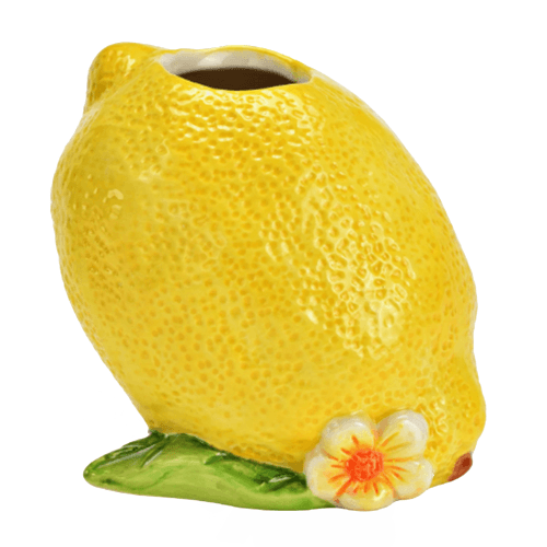 Jarra de Cerâmica Limão Amarela 10 cm Amarillo, 11,5 cm (6 unids)