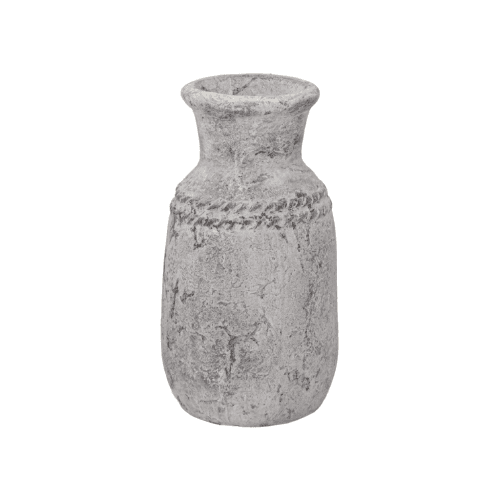 Vaso Paco Vasa Anne Cerâmica Gris, 42 cm (2 unids) Mega Ceramics