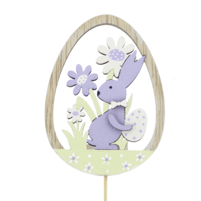 Pick Coelho da Páscoa Atwell Lavanda, 50 cm (25 unids)