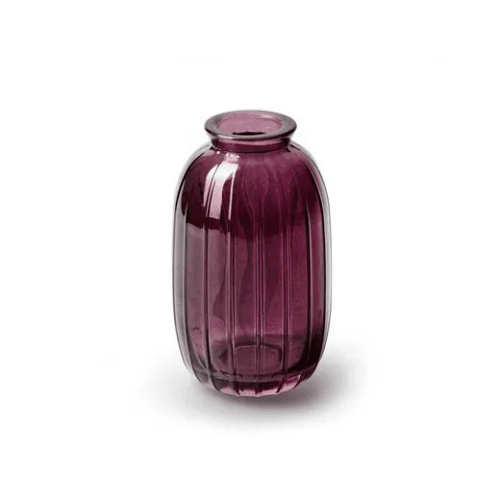 Botella de Cristal Soliflor Julie 6,5 cm (Pack de 48) Cereza, 11,5 cm
