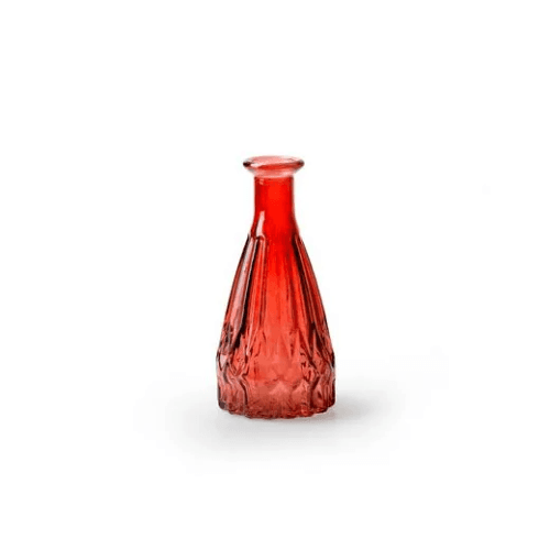 Jarra de vidro Patty, garrafa mini vermelha 7 cm