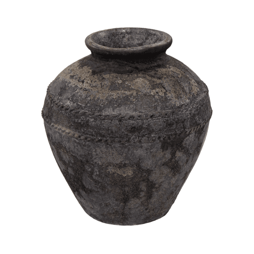 Jarra de Cerâmica Paco Tess Castanho Escuro 36 cm Marrón Oscuro, 40 cm Mega Ceramics
