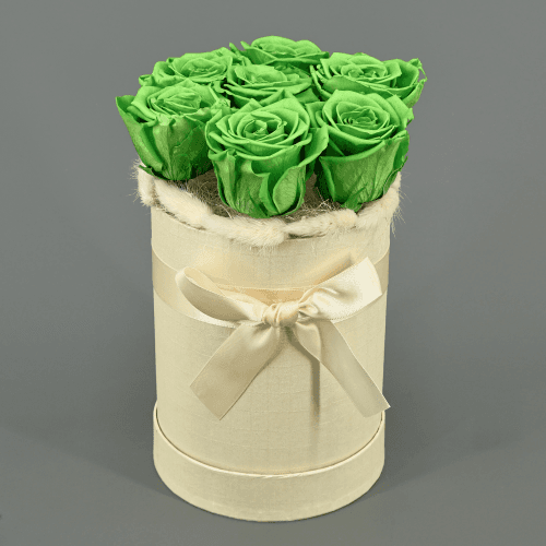 Centro floral seco Leonore verde, Flor seca de 24 cm de comprimento, conjunto de 2 hastes