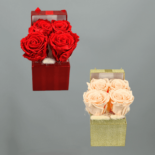 Centro floral seco Gina multicolor, Flor seca de 16 cm de comprimento, conjunto de 2 hastes
