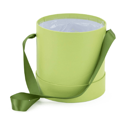 Boîte à Chapeau Ronde Vert Pistache (lot de 2)