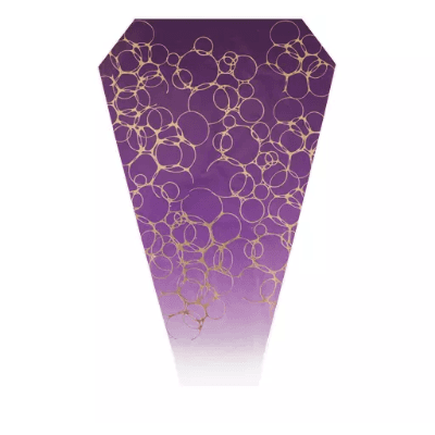 Manga floral Sea Foam morada, 40 cm