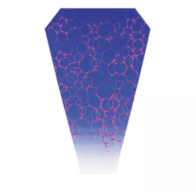 Manga floral Sea Foam azul, 40 cm