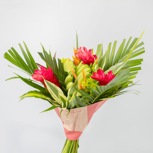 Ramo Tropical Banana Colada, Flor fresca de 50 cm de largo