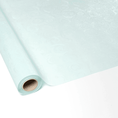 Rolo de Celofane Estampado Floral Verde Menta 25 m