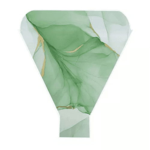 Manga floral Stories Decotop verde, 50 cm